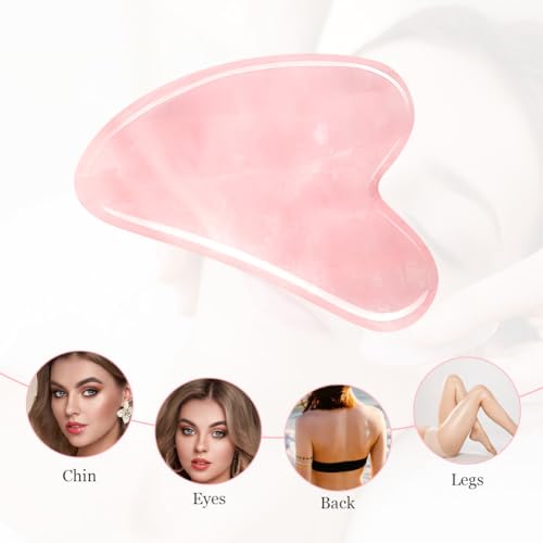 URAQT Stainless Steel Gua Sha Facial Tool for Skin Tightening and Massage