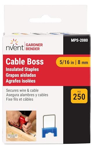 Gardner Bender CableBoss 5/16 in. Metal Staples, 250-Pack (Blue)