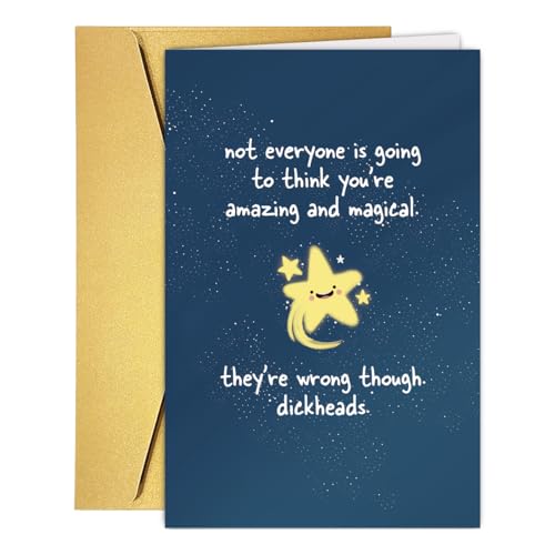 Encouragement Card for Friends & Family - 8x5.3 Inches