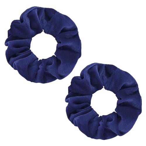 WLLHYF Large Velvet Hair Scrunchies 2 Pcs Soft Elastic Hair Ties for Women and Girls