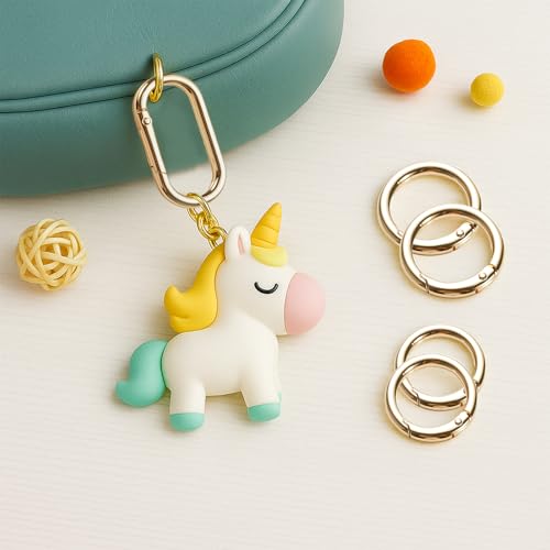 8Pcs Gold Carabiner Clip,Metal Oval Carabiner Gold,Purse Clip & Alloy Round O Ring Clip for Keys, Bag, Buckle,Handbag, Crafts,Purse Strap Extender for Bags