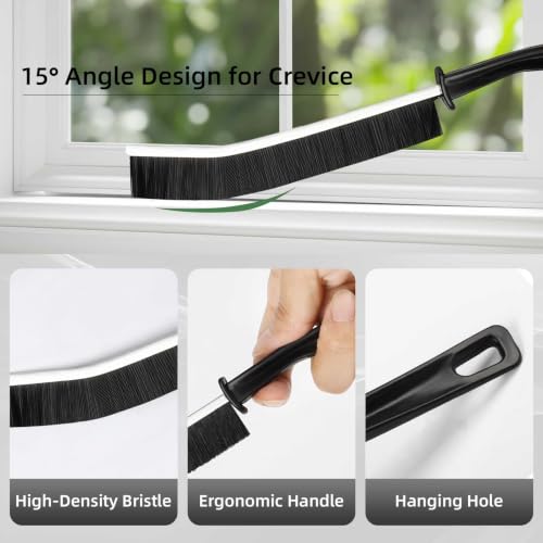 12-Piece Crevice Cleaning Brush Set with Scraper for Grout and Kitchen