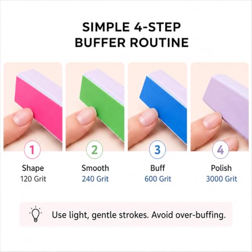 HESSION Professional Nail File and Buffer Block Set, 9-Piece Manicure Kit