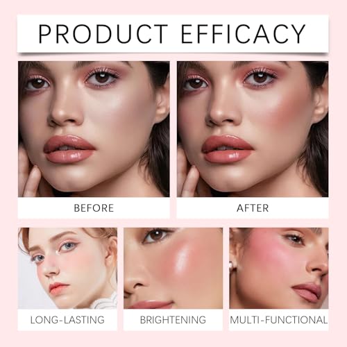 Wismee Liquid Blush Wand with Cushion Applicator - Rose