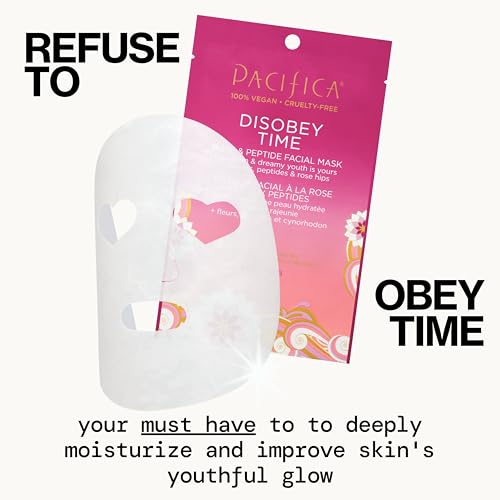 Pacifica Disobey Time Rose & Peptide Hydrating Facial Sheet Mask