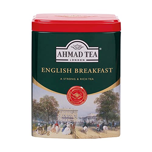 Ahmad Tea English Breakfast Caddy Gift Tin, 100g