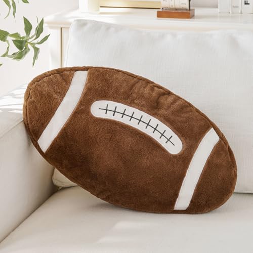 15.7 Inch Football Pillow - Soft Plush Sports Throw Pillow