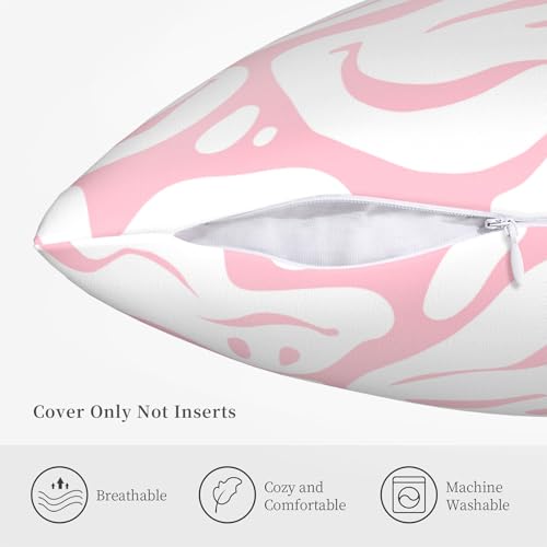 Cute Pink Velvet Throw Pillow Covers for Preppy Room Decor