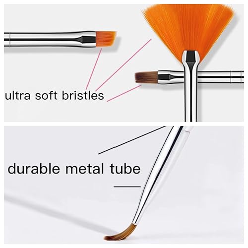 ZEOHBETY Nail Art Brushes Set - Professional Nail Design & Painting Tools