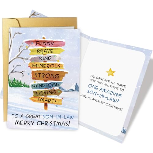 Funny Christmas Card for Son-in-Law - Supoeguk Holiday Greeting