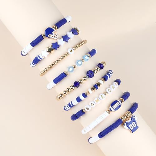 Friendship Bracelet Set 10 Pack Stackable Heishi Disc Bracelets