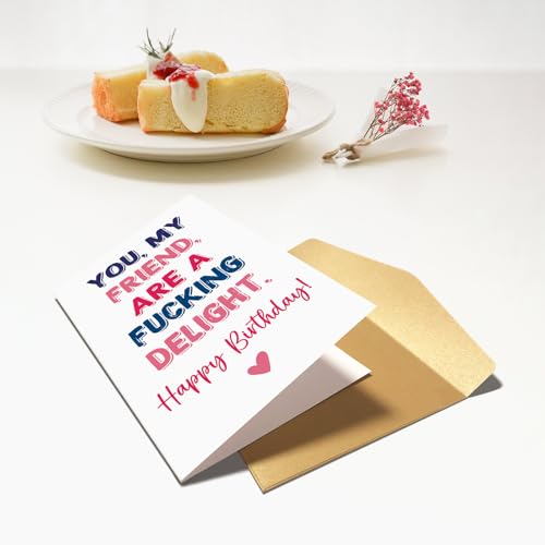 Funny Birthday Card for Best Friend - Hilarious Card for Men & Women