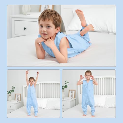 LAT Summer Baby Sleep Sack with Legs - Dinosaur Cotton Wearable Blanket