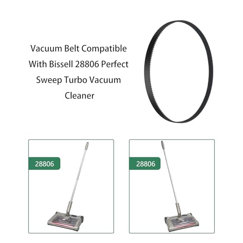 Replacement Vacuum Belt for Bissell 28806 Perfect Sweep Turbo (Pack of 2)