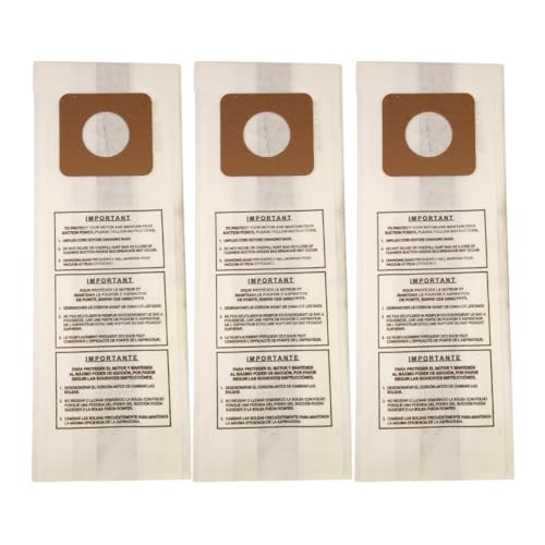 VacBagsUSA Premium Vacuum Bags Compatible with Panasonic U/U-3/U-6 3-Pack - Made in USA