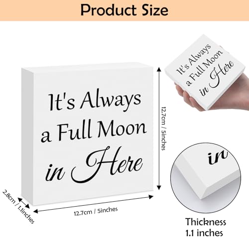 Inspirational Wooden Box Sign Decor for Home & Office - 5"x5"