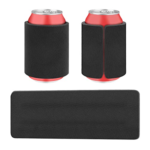 Desing Wish 12oz Slap Band Can Cooler Sleeve Cover 3 Pack Black