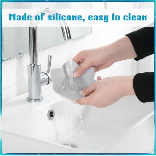 Lotus Silicone Soap Dish Set - 2 PCS Self-Draining Shower Tray