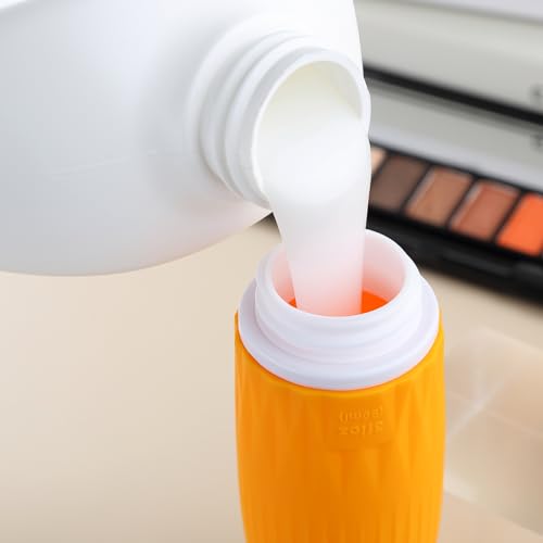 Gemice Silicone Travel Bottles for Toiletries - 3oz TSA Approved Refillable Leak Proof Containers 4 Pack
