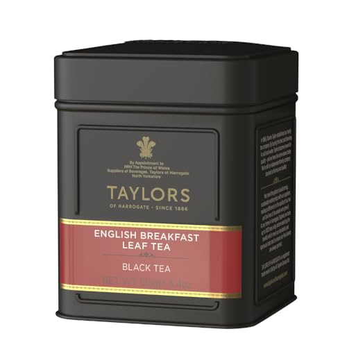 Taylors of Harrogate English Breakfast Loose Leaf Tea, 4.41 oz Tin