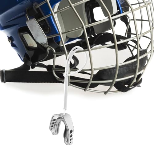 5pcs Rugby Mouth Guard Strap, Football Mouth Piece Tether Only Universal Replacement Strap for Teens Sports Football Rugby Hockey Basketball Boxing for Most Mouthguards Accessories (White)