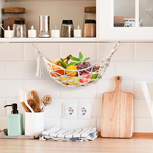Motarna Hand-Woven Fruit Hammock for Kitchen Storage | 20'' L