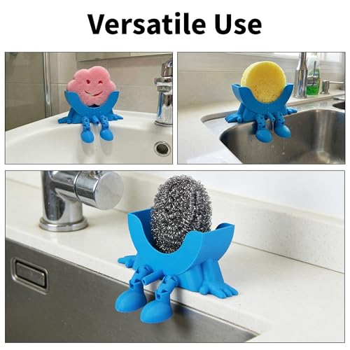Cute Drainable Sponge Holder for Kitchen Sink - Smiley Design