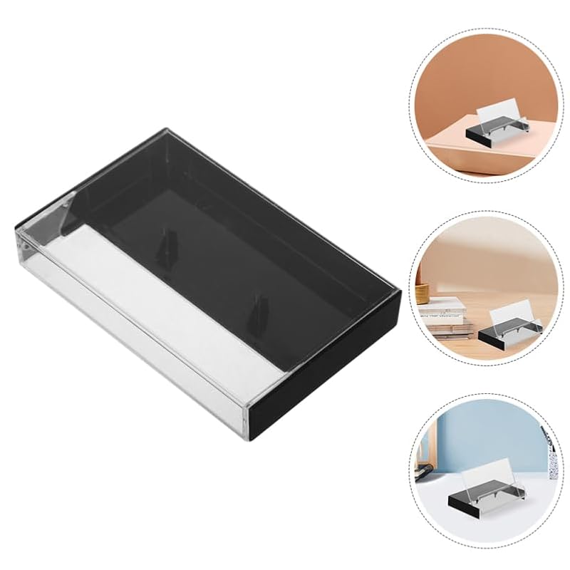 Ciieeo Vintage Cassette Tape Storage Box Set - 5 Pack Clear Organizer