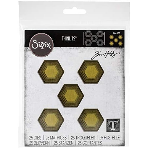Sizzix Thinlits Die Set 25 Pack by Tim Holtz, Multicolor