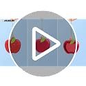 24 Pcs Apple Ornaments for Back to School Classroom Tree Decorations