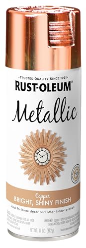 Rust-Oleum Metallic Copper Spray Paint, 11 Fl Oz Interior Decorative Finish