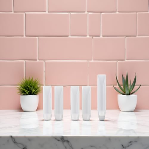 Dwuww 5-Pack 1 oz Travel Size Refillable Cosmetic Pump Dispensers