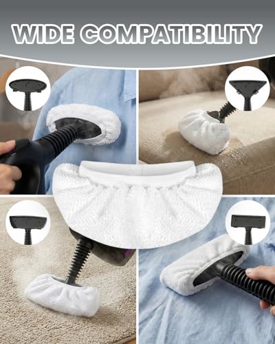 Universal Steam Cleaner Replacement Pads for Handheld Steam Mops - Reusable & Washable