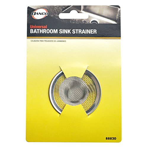 Danco 2.5-Inch Bathroom Sink Mesh Strainer - Stainless Steel (2 Pack)