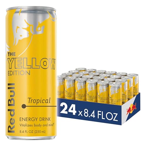 Red Bull Tropical Yellow Edition Energy Drink 8.4 Fl Oz 24 Pack
