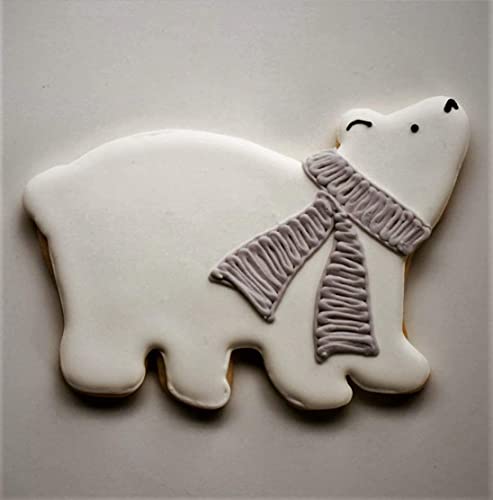 Large Polar Bear Cookie Cutter - 5-3/4 Inch Baking Tool, Made in USA