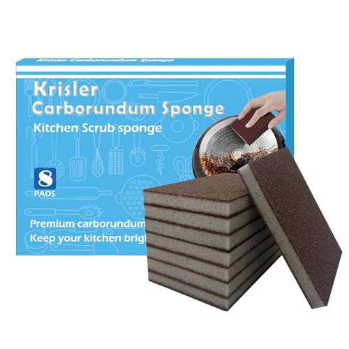 Krisler Nano Emery Carborundum Cleaning Sponges - 0.4 Inch, 8 Pack