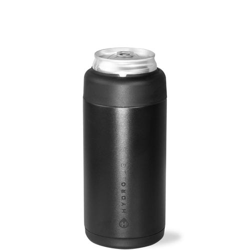 HydroJug Slim Can Cooler - 2-in-1 Insulated Can Cooler Cup - Stainless Steel Slim Can Holder with Non-Slip Rubber Base - Screw-Top Lid - Dishwasher Safe - 12oz, Wildrose