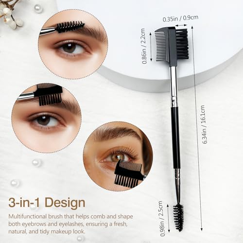 Zoolinn 3-Piece Professional Eyebrow and Eyelash Makeup Tool Set