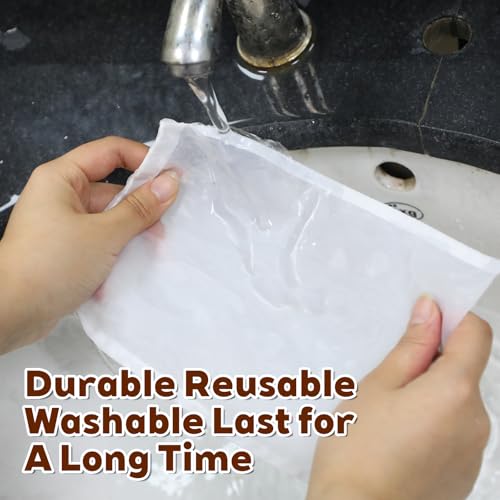 5 Pcs Nylon Brew Bags, 7.9 x 5.9 Inch Fine Mesh Straining Bags for Homebrew