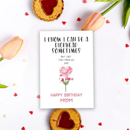 Funny Birthday Card for Mom or Stepmom - Hilarious Gift
