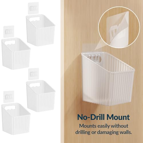 NiHome Adhesive Cabinet Door Organizer - 4-Pack Space Saver