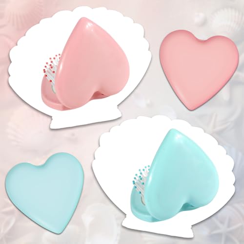 Foldable Travel Hair Brush Set 2Pcs Portable Mini Hairbrush with Mirror