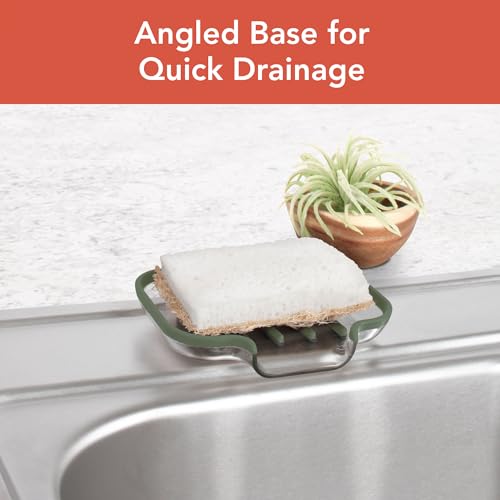 Spectrum Cora Bar Soap Dish with Drainage for Kitchen Sink Bathroom