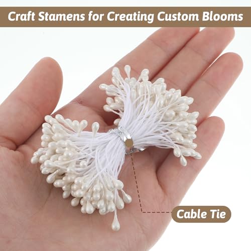 150 PCS Pearlized Double-Head Flower Stamens for Crafts