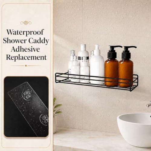 16 Pcs Strong Adhesive Shower Caddy Hooks - No Drilling Storage Solution