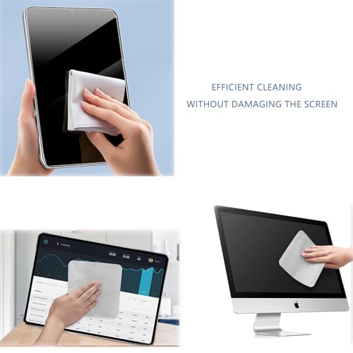 Microfiber Cleaning Cloths for Apple Devices - Soft, Nonabrasive 6.3" x 6.3"