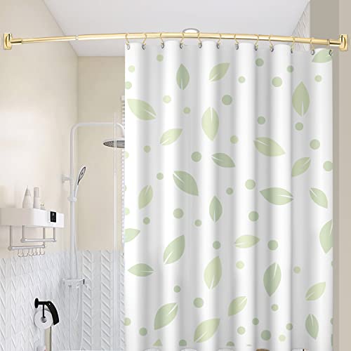 TOPROD Gold Double Shower Curtain Hooks - Rust-Proof Stainless Steel (12 Pack)