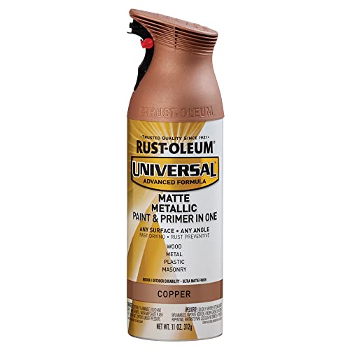 Rust-Oleum Universal All-Surface Metallic Spray Paint, 11 oz, Matte Copper