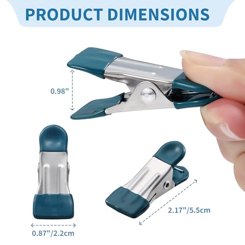 Colored Heavy Duty Stainless Steel Clothes Pins - 30 Pack